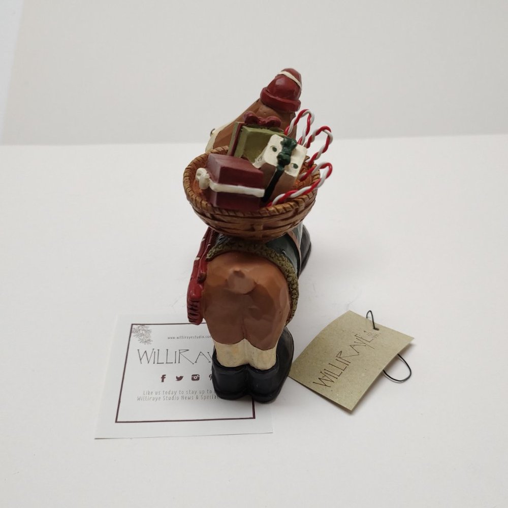 Williraye Studio - Christmas - Candy Cane Dog with Basket - Picture 3 of 5